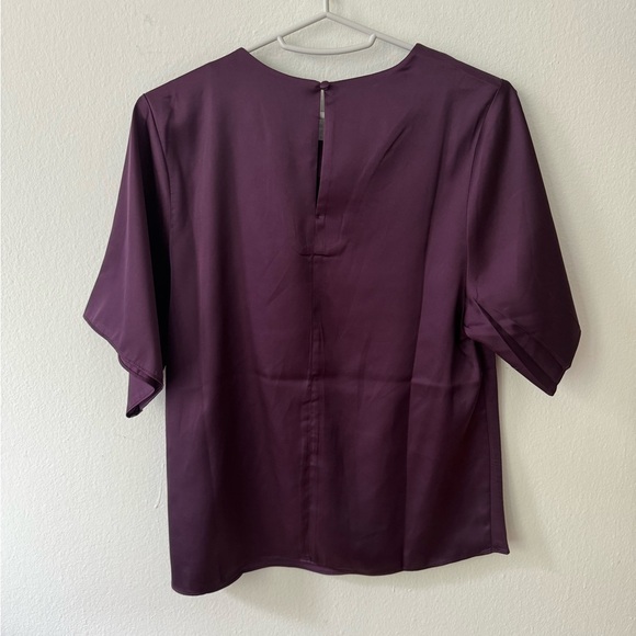 Banana Republic Factory Pinot Noir Drape Neck Blouse - Picture 3 of 5